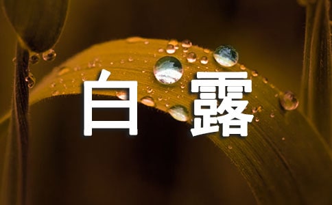 白露時(shí)節(jié)的祝福語
