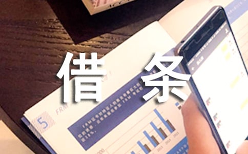 簡單借條怎么寫