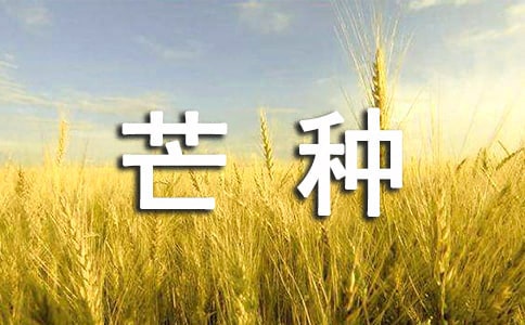 芒種時(shí)節(jié)文案
