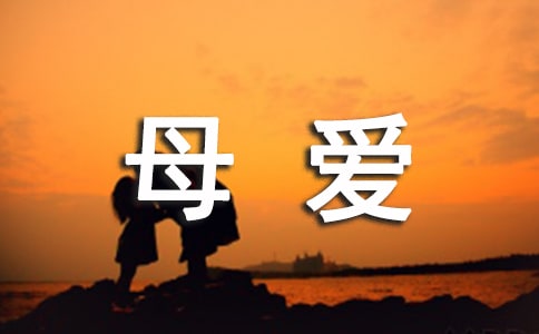 歌頌母愛的詩句