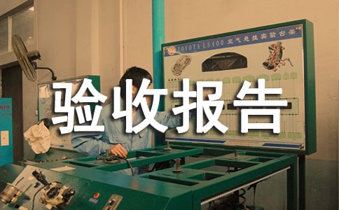 驗(yàn)收?qǐng)?bào)告的模板